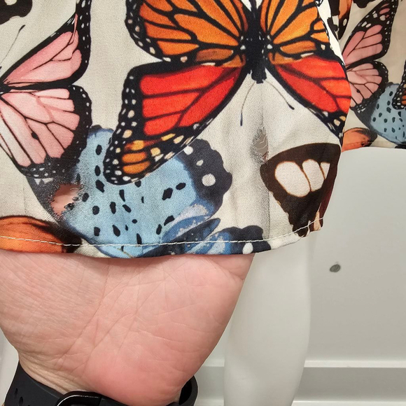 Show Me Your MuMu Mandi Mini Dress Sz M in Baileys Butterflies - Picture 9 of 13